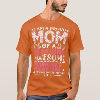 T-shirt Fier Maman Fier D'Une Mère Enseignante En Économie