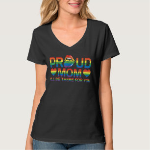 T-shirt Fier Maman Lgbtq Rainbow Flag Gay Lgbt Fierté Mois