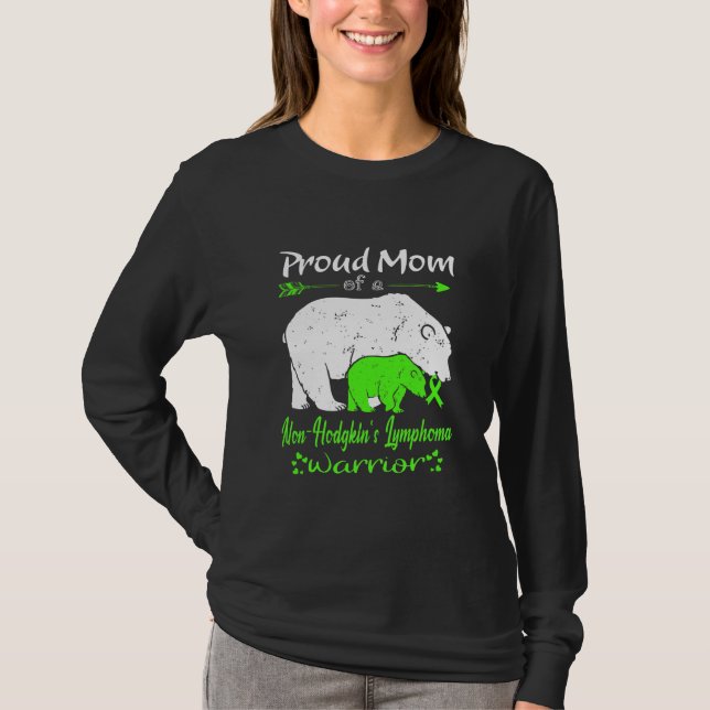 T-shirt Fier Maman non Hodgkin's Lymphoma Warrior  (Devant)
