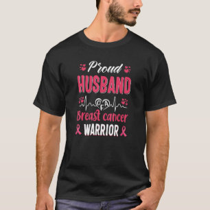 T-shirt fier Mari cancer du sein guerrier conscience rose