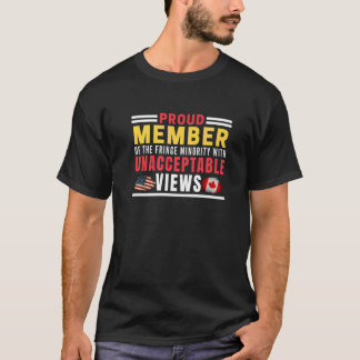 T-shirt Fier Membre De La Minorité Frange Avec Inaccepta