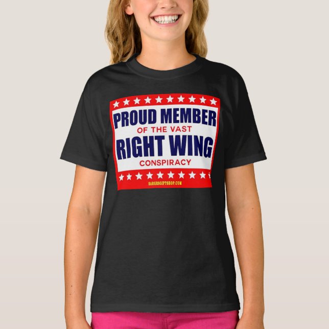 T-SHIRT FIER MEMBRE DE LA VASTE CONSPIRATIE DE DROITE (Devant)