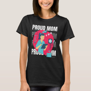 T-shirt Fier Mère De L'Infirmière Fête des Mères Maman 1