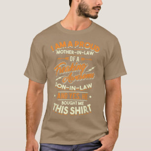 T-shirt Fier Mère En Droit D'Un Fils Fou Fou En L