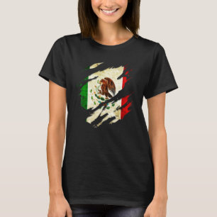 T-shirt Fier Mexicain Chicano Latino Torn déchiré Mexique 