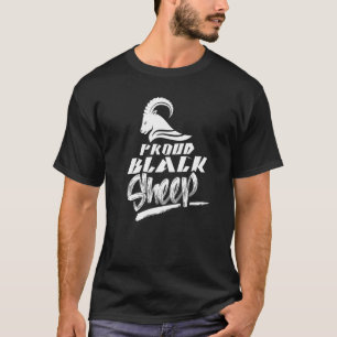 T-shirt Fier Mouton noir foncé Humour sarcastique proclame