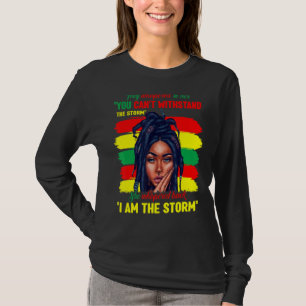 T-shirt Fier Noir Africain-Américain Dames Histoire Noire
