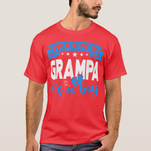 T-shirt Fier Nouveau Grampa C'est un garçon Genre Révéler