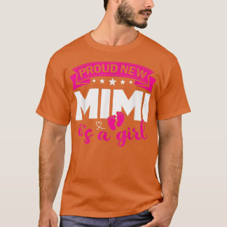 T-shirt Fier Nouveau Mimi C'est une fille Révéler le genre