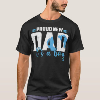T-shirt Fier Nouveau Papa C'est un garçon Grossesse Genre 
