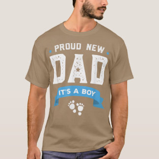 T-shirt Fier Nouveau Papa C'Est Un Garçon Mignonnes Pères 