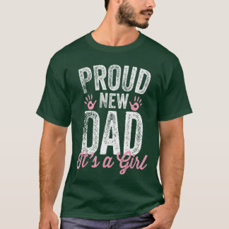 T-shirt Fier Nouveau Papa C'est Une Fille Cadeaux Père à ê