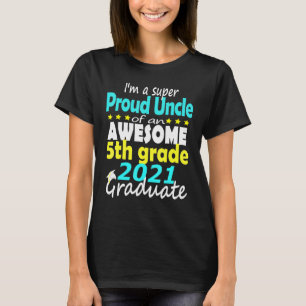 T-shirt Fier Oncle De 5E Année Diplômée Ici Je Viens Milie