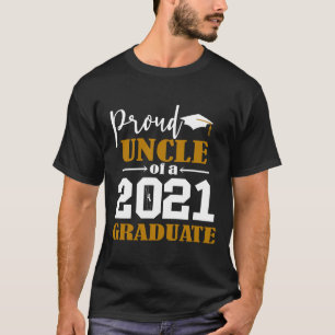 T-shirt Fier oncle d'un blanc diplômé de 2021