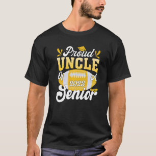 T-shirt Fier oncle d'un football Senior 2023 Graduation C