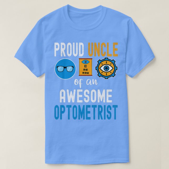 T-shirt Fier oncle d'un optométriste génial 1 (Design devant)