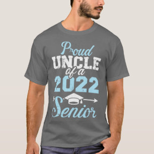 T-shirt Fier oncle d'une classe de fin d'études de 2022