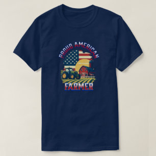 T-shirt Fier orgueilleux cultivateur américain