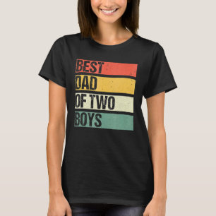 T-shirt Fier Papa De Deux Fils Fils Fantastiques Papa De 2