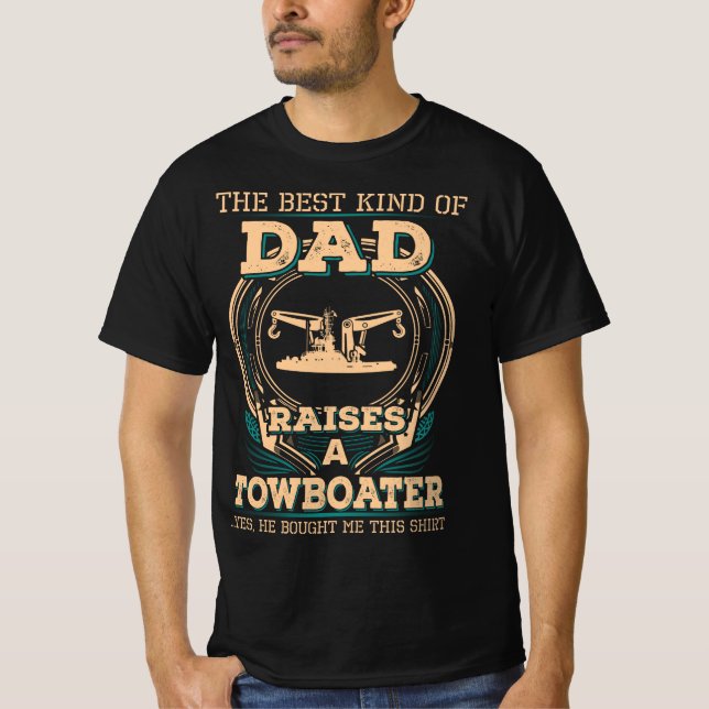T-shirt Fier papa de Towboater (Devant)