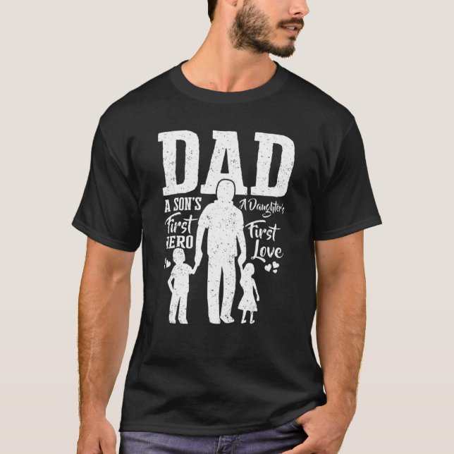 T-shirt Fier Papa De Twins Meilleure Fête des pères De Son (Devant)