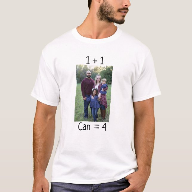 T-shirt Fier papa drôle mignon citation photo de famille (Devant)