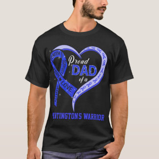 T-shirt Fier papa du guerrier d'A Huntington