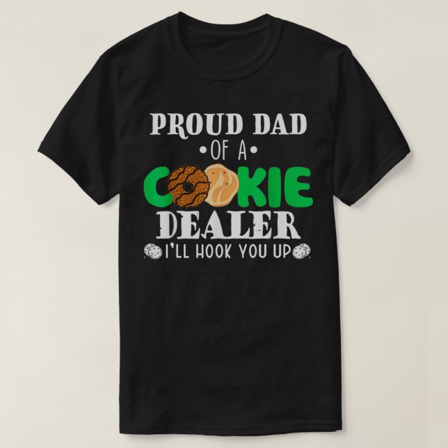 T-shirt Fier Papa D'Un Chef De Troupe De Détaillant De Coo (Design devant)