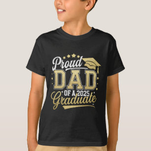 T-shirt Fier Papa D'Un Cl De 2025 Diplômé Senior 25 Gradu