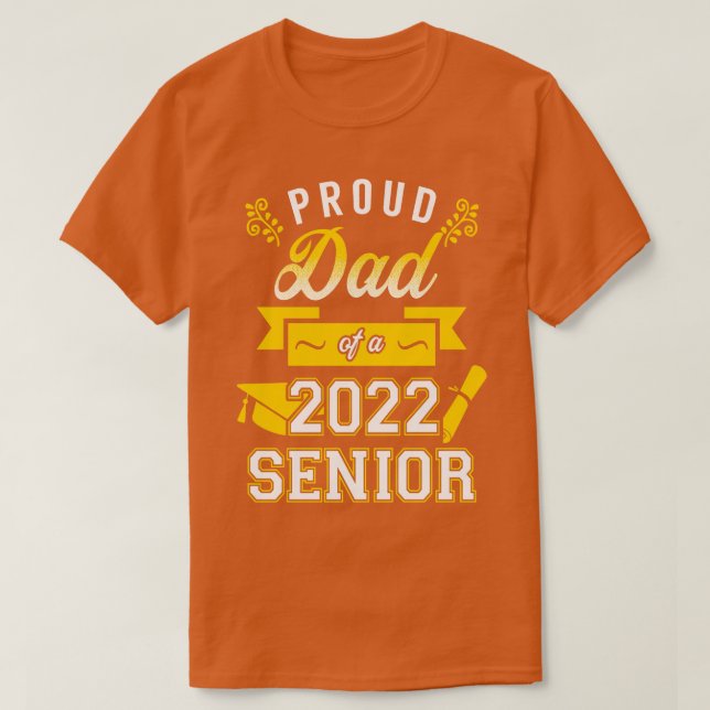 T-shirt Fier papa d'un senior 2022 5 (Design devant)