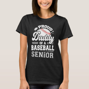 T-shirt Fier Papa D'Un Senior De Baseball 2023 Graduate Gr