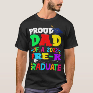 T-shirt Fier Papa D'Une Fête des pères De Pré-K 2022
