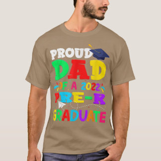 T-shirt Fier Papa D'Une Fête des pères De PréK 2022