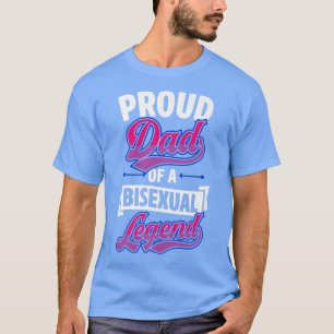 T-shirt Fier Papa D'Une Légende Biseual Mignonne Drôle Bi