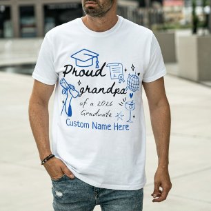 T-shirt Fier papa fier d'un diplômé de 2026