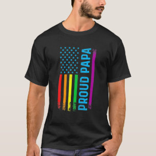 T-shirt Fier Papa grand-père Gay pride LGBT LGBTQ