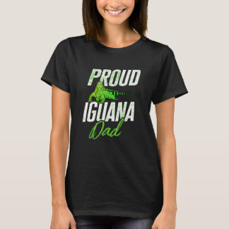 T-shirt Fier Papa Iguane Reptile Lézard Iguane Herpétologi