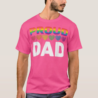 T-shirt Fier Papa LGBT Pride Mois Restez Fier LGBTQ Lesbia