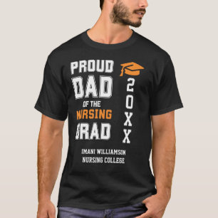 T-shirt Fier Papa NURSING Grad Fête des pères Grad diplôme