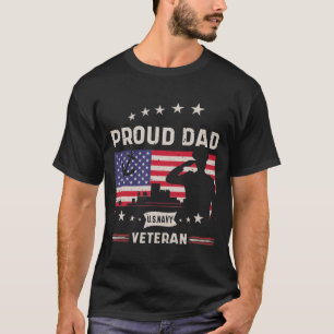 T-shirt Fier papa Vétérinaire de la marine américaine -