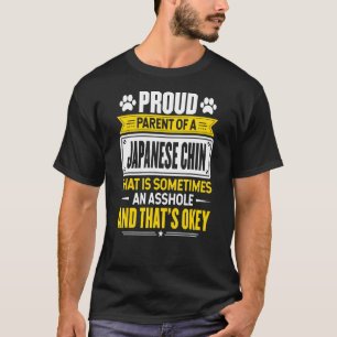 T-shirt Fier Parent D'Un Japonais Chin Chien Propriétaire