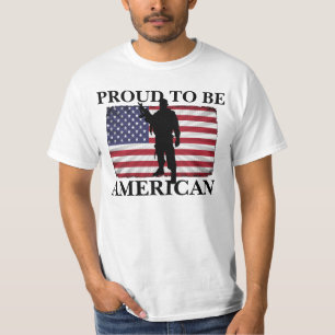 T-shirt Fier patriotique d'être le drapeau américain