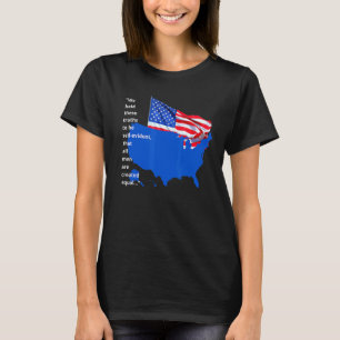 T-shirt Fier Pays américain Drapeau Tous créés Égalité éga