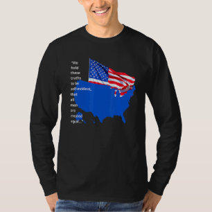 T-shirt Fier Pays américain Drapeau Tous créés Égalité éga