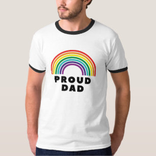 T-shirt Fier père arc-en-ciel