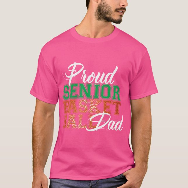 T-shirt Fier père de basket-ball senior (Devant)