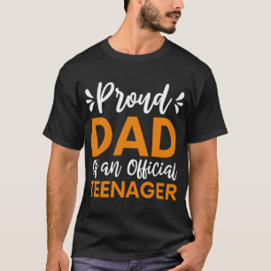 T-shirt Fier Père D'Un Adolescent Officiel