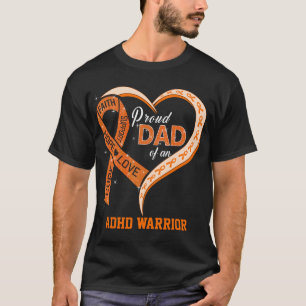 T-shirt Fier Père D'Un Guerrier Du TDAH