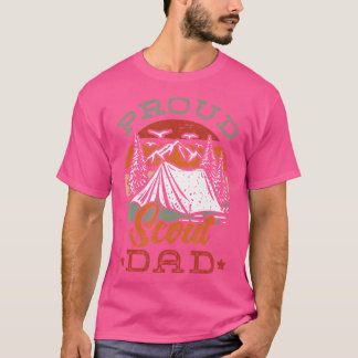 T-shirt Fier Père Scout Pour Un Chef De Camp Jeunesse