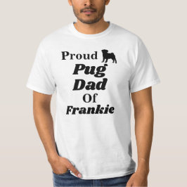 T-shirt fier personnalisé de papa de carlin